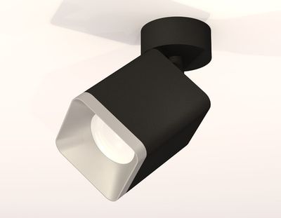 Комплект накладного поворотного светильника XM7813003 SBK/SSL черный песок/серебро песок MR16 GU5.3 (A2210, C7813, N7703)