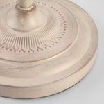 Напольный светильник с тканевым абажуром 01081/1 белый с золотом