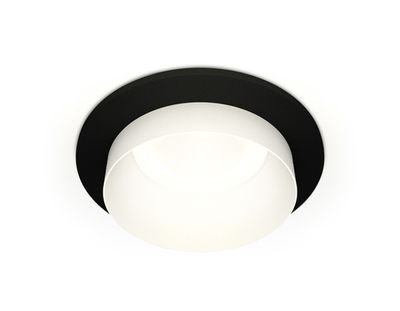 Комплект встраиваемого светильника XC6513020 SBK/SWH черный песок/белый песок MR16 GU5.3 (C6513, N6130)