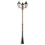 Парковый светильник Arte Lamp MADRID A1542PA-3BN, 3хE27