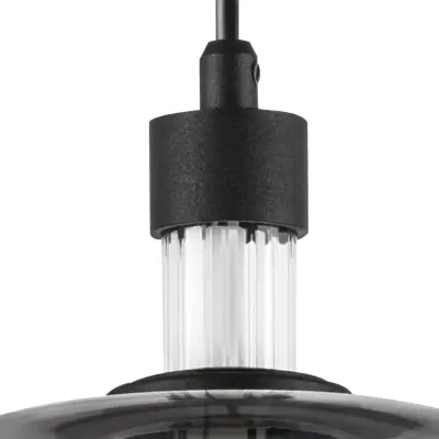 737527 Люстра EMISFERO 8W LED 250LM G ЧЕРНЫЙ/ПРОЗРАЧНЫЙ+ЯНТАРЬ 3000K Lightstar