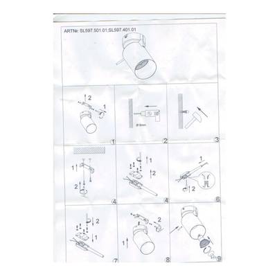 SL597.401.01 Спот ST-Luce Черный, Хром/Черный GU10 LED 1*3W