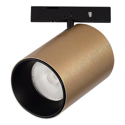 ST671.336.09 Магнитный трековый светильник Латунь LED 1*9W 3000K 500Lm Ra&gt;90 36° IP20 D45xH63 24V