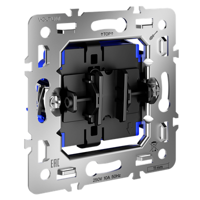 VLS0106M Механизм выключателя с самовозвратом одноклавишного 10А, S70. (ТМ Maytoni)