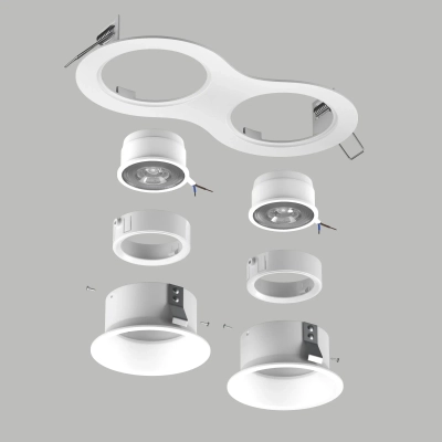 D6260606WMOD Светильник DOMINO ROUND под LED модуль/лампу МR16 (214626+214606+214606+214006+214006)