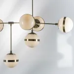 813191 Люстра GLOBO 9х40W E14 electroplating bronze/white Lightstar