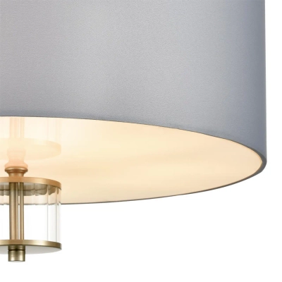 8108/5C MODERNI LN26 182 латунь титаниум/серый, металл/текстиль/стекло Люстра потолочная E14 5*40W 220V DAMONA