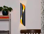 Настенный светильник FW241 BK/GD черный/золото G9/2 max 40W 400*80*100  (лампы LED G9 7W 4200K в комплекте)