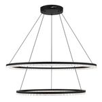 SL1018.403.02 Светильник подвесной ST-Luce черный/прозрачный LED 2*96W 4000K
