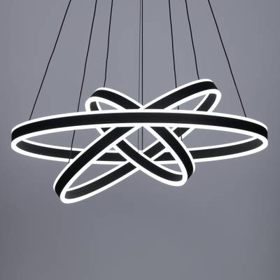 Citilux Дуэт CL719681 LED Люстра подвесная с пультом Чёрная