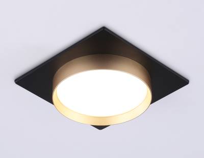 Светильник встраиваемый TN5232 BK/GD черный/золото GX53 max 12W 110*110*35