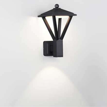 6655/15WL NATURE ODL24 719 черный/металл Уличный настенный светильник IP54 LED 15W (12W SMD LED + 3W COB LED) 4000K AC85-265V BEARITZ
