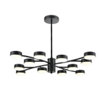 8117/12 COMFI LN26 235 черный, металл Люстра LED GX53 12*7W 220V TORINA