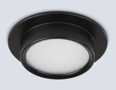 Светильник встраиваемый TN6735 BK черный IP44 GX53 D110*57