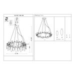 SL1227.303.08 Люстра подвесная ST-Luce Латунь/Прозрачный E14 8*40W