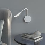 Светильник настенный светодиодный Stem с USB-портом и выключателем 40120/LED белый