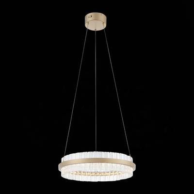 SL383.203.01 Светильник подвесной ST-Luce Золотистый/Золотистый, Прозрачный LED 1*34W 3000K
