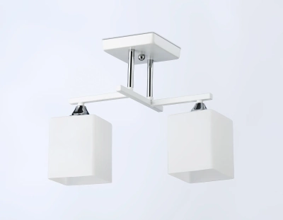 Светильник подвесной TR303111/2 WH/CH/FR белый/хром/белый матовый E27/2 max 40W 360*190*290