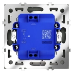 VLS010208 Выключатель встраиваемый VOLTUM S70 одноклавишный с подсветкой 10А, (черный матовый). (ТМ Maytoni)