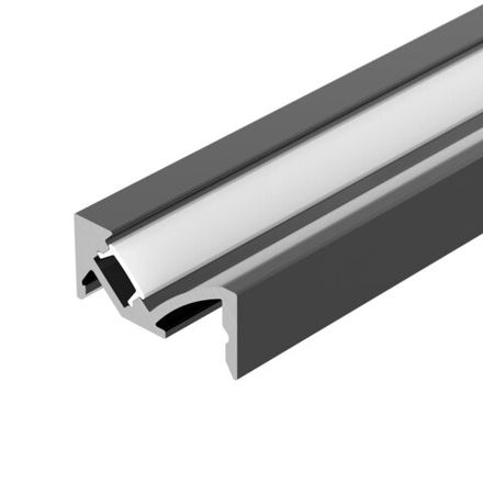 Профиль SL-BEVEL-W21-2000 ANOD BLACK (Arlight, Алюминий)