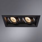 Точечный встраиваемый светильник Arte Lamp CANIS A6661PL-2BK, 2хGU10