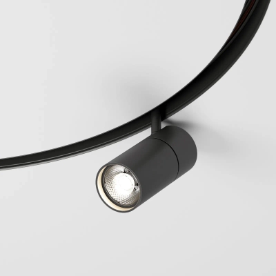 Slim Magnetic Трековый светильник для радиусного шинопровода 12W 4200K Comfi чёрный Ø 800мм 85188/01