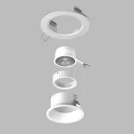 D61606WMOD Светильник DOMINO ROUND под LED модуль/лампу МR16 (214616+214606+214006)