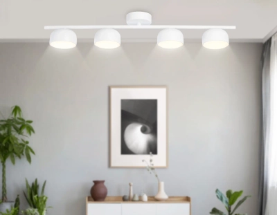Светильник накладной TN71027/4 WH белый GX53/4 max 12W 600*80*140