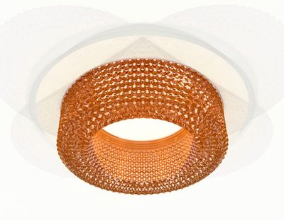 Комплект встраиваемого светильника XC7621024 SWH/CF белый песок/кофе MR16 GU5.3 (C7621, N7195)