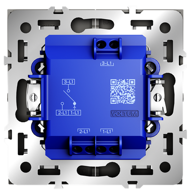VLS020703 Выключатель встраиваемый VOLTUM S70 для жалюзи 10А, (кашемир). (ТМ Maytoni)