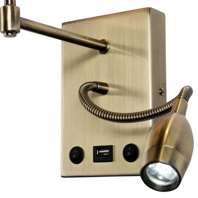 Бра Arte Lamp ELBA A2581AP-2AB, 1хE27