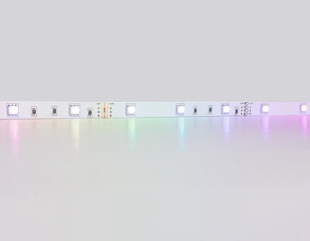 Комплект светодиодной ленты RGB GS2401 5050 30Led/ 7.2W m/ 12V IP20 RGB/ 5000*10*1.87mm/ кратность резки 100mm (4 конт.) (адаптер, вилка, контроллер, пульт в комплекте)