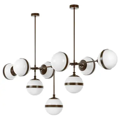 813197 Люстра GLOBO 9х40W E14 umber/white Lightstar