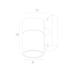 Фасадный светильник Arte Lamp MISTERO A3302AL-1GY, 1хGU10