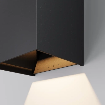 Уличный настенный светильник Драп / Drape 3000K 20Вт IP65, O525WL-L20B3K. TM Maytoni