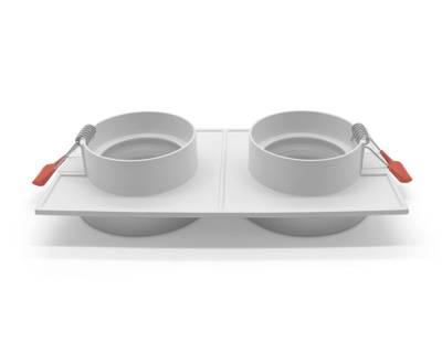 Встраиваемый точечный светильник TN318/2 SWH белый песок GU5.3 182*92*40