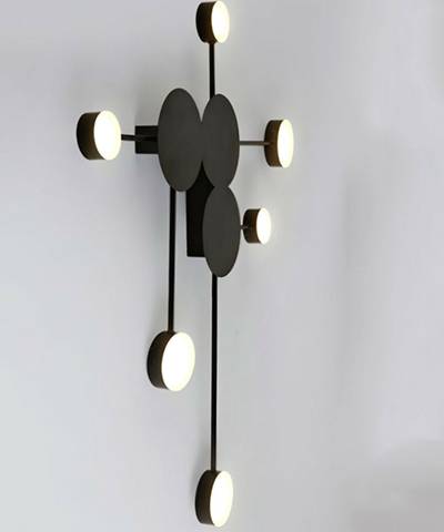 2206D,19 Настенно-потолочный светильник диммируемый Фирс черный w100*64 h6,5  Led 48W (4000K) с пультом ДУ