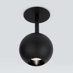 Встраиваемый светодиодный светильник Ball 12W 4200K черный 9926 LED