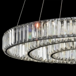 Citilux Чезаре CL338381 LED Люстра хрустальная с пультом Хром