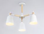 Подвесная люстра TR82204/3 WH/LWD белый/светлое дерево E27/3 max 40W D560*430