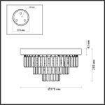 5257/4C CLASSI LN23 179 латунь Люстра потолочная E14 4*40W 220V ZAHA