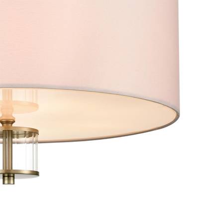 8109/5C MODERNI LN25 129 латунь титаниум/бежевый, металл/текстиль/стекло Люстра потолочная E14 5*40W 220V DAMONA