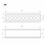 Светильник MS-ORIENT-BUILT-TRIMLESS-TC-S38x277-20W Warm3000 (WH-BK, 30 deg, 230V) (Arlight, IP20 Металл, 5 лет)