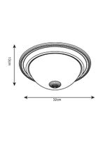 Потолочный светильник Arte Lamp PORCH A1306PL-2AB, 2хE27