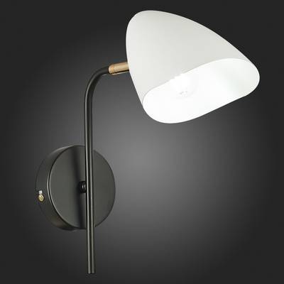 SLE103601-01 Бра Черный, Золотой/Белый E14 1*40W