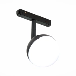 ST358.436.07 Магнитный трековый светильник Черный LED 1*7W 3000K 520Lm Ra>80 120° IP20 L120xW90xH192 48V
