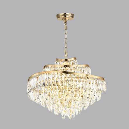 5073/12 HALL (В 2-Х КОРОБКАХ) ODL24 623 золото/прозрачный/металл/хрусталь Люстра E14 12*40W WAYTA