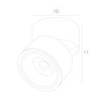 Спот Arte Lamp ARCTURUS A7715PL-1BK, LED