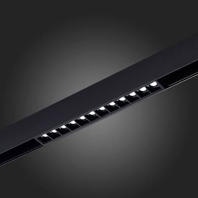 ST371.406.12 Магнитный трековый светильник SMART Черный LED 1*12W 2700K-6500K 1 080Lm Ra90 36° IP20 L270xW22xH25 48V