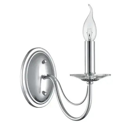8034/1W CLASSI LN26 082 металл/стекло, хром/прозрачный Бра E14 1*40W 220V INCANTO
